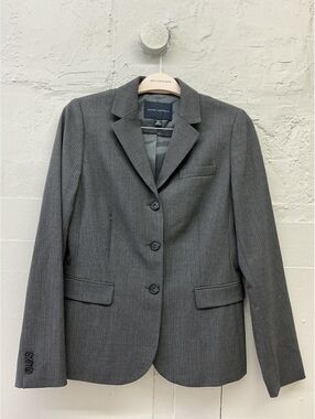 Banana Republic Gray Pinstripe Blazer